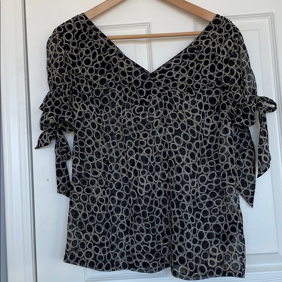 VTG silk Club Monaco blouse - Picture 4 of 5